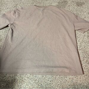 Comfort Waffle Knit Short Sleeve Top -Truffle